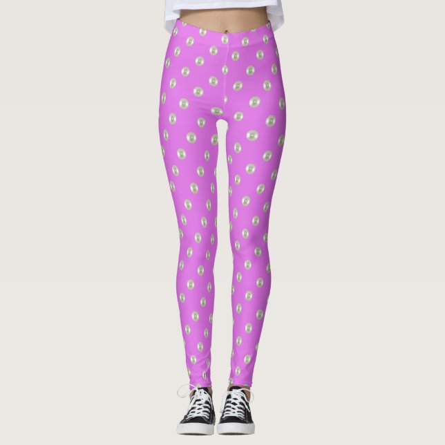 Sommerperlen auf lila leggings (Vorderseite)