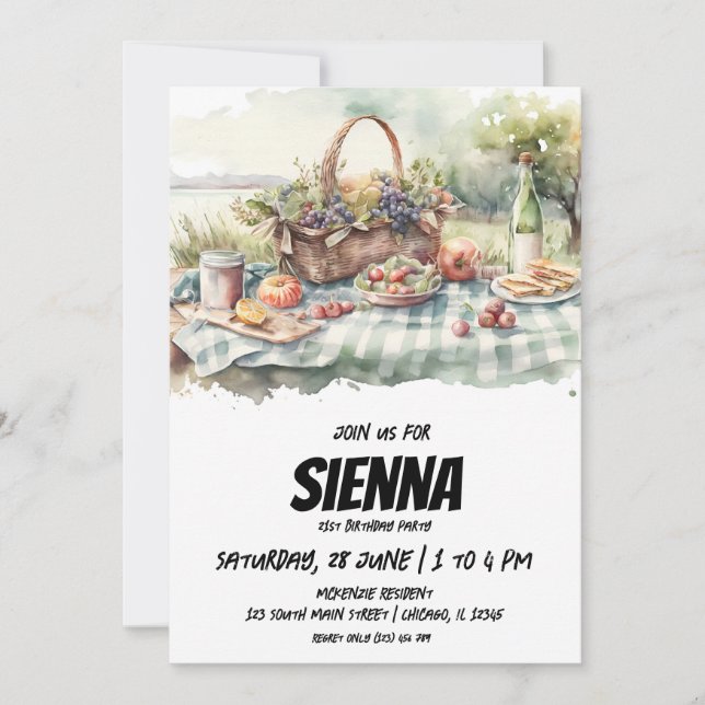 Sommerpikantenblick Einladung (Vorderseite)