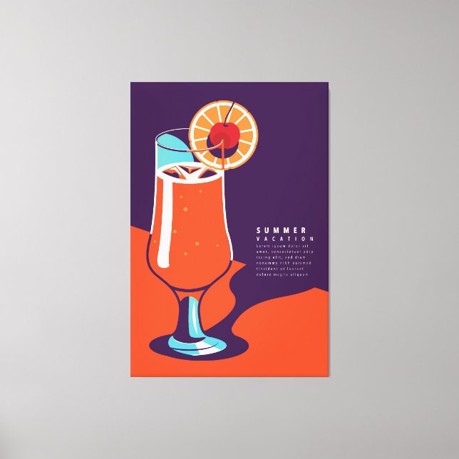 Sommerplanung Leinwanddruck (Vorderseite)