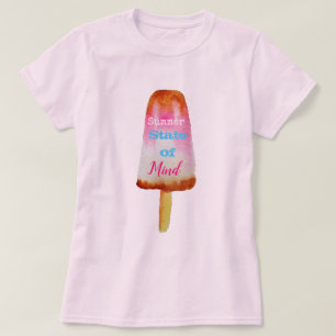 Sommerquotenpopsikel sorbet niedliche Nahrungskuns T-Shirt