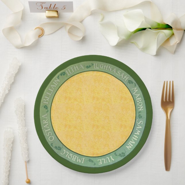Sommerrad des Jahres Pappteller (Hochzeit)