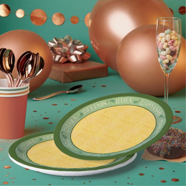 Sommerrad des Jahres Pappteller (Multi)