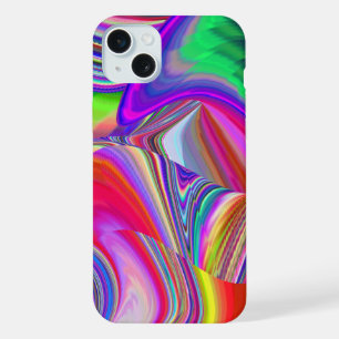 Sommerregenbogen, Abstrakte 3D-Regenbogenkunst iPhone 15 Plus Hülle