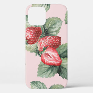 Sommerreife Erdbeeren: Aquarellfarben Rosa Case-Mate iPhone Hülle