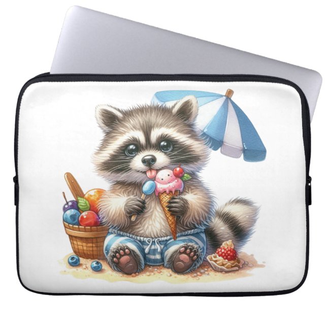 Sommerrennen Leckereien Laptopschutzhülle (Vorderseite)