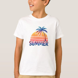 Sommerretro-Sonnenuntergang T-Shirt