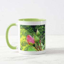 Sommerrosa Blume Tasse