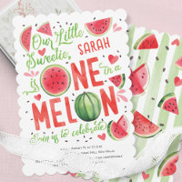 Sommerrotes Wassermelon, eins in einer Melone 1. G