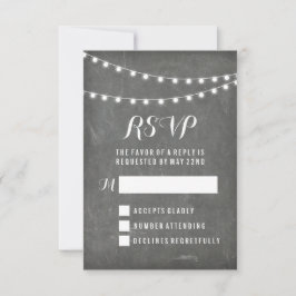 Sommersaisende Hochzeit mit Halbpension RSVP Karte
