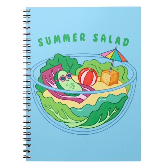Sommersalat Notizblock (Vorderseite)
