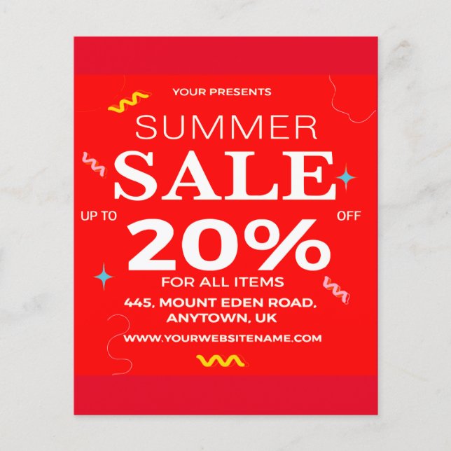 Sommerschlussverkauf Flyer (Vorne)