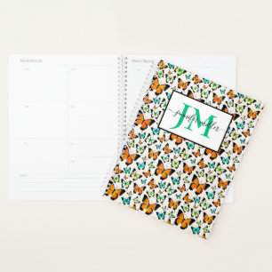Sommerschmetterlinge personalisiert planer