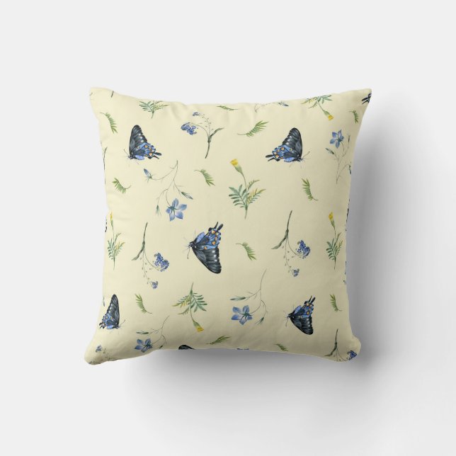 Sommerschmetterlingskissen für Oma, für Zuhause De Kissen (Rückseite)