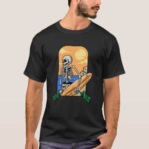 Sommerskull mit Surfboat Beach Vibes T-Shirt