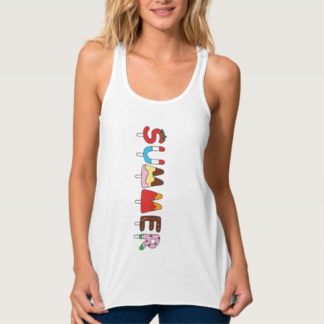 Sommersnack Kids Popcles Tank Top (Vorderseite)