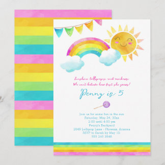 Sommersonne Geburtstagsparty Einladung