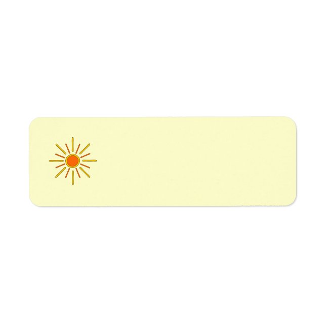 Sommersonne. Gelb und orange. (Vorne)