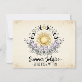 Sommersonne Postkarte