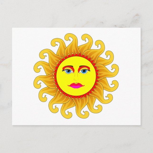 Sommersonne Postkarte (Vorderseite)
