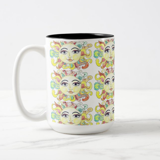 Sommersonne - Sie brauchen diese Tasse! Zweifarbige Tasse (Links)