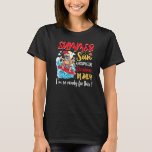 Sommersonne Wassermelone Weihnachten im Juli Berei T-Shirt