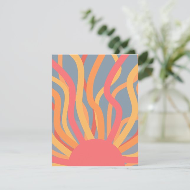 Sommersonnenaufgang Mitteilungskarte (Stehend Vorderseite)