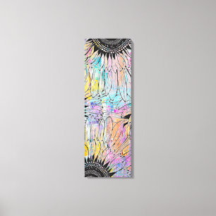 Sommersonnenblume 12 Zoll x 36 Zoll Leinwanddruck