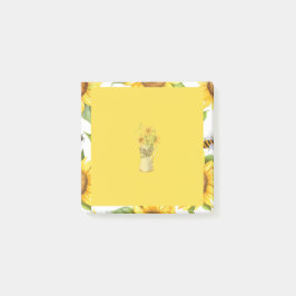 Sommersonnenblume Post-it Klebezettel