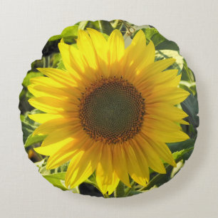 Sommersonnenblume Rundkissen Rundes Kissen