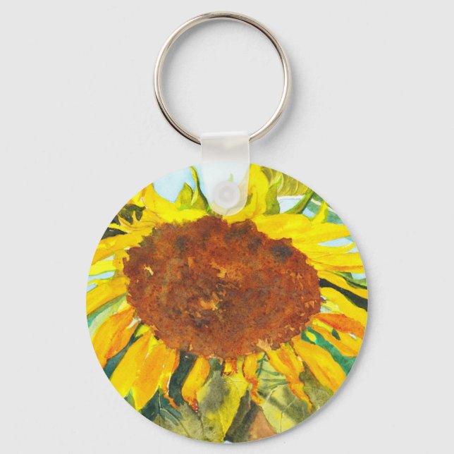 Sommersonnenblume Schlüsselanhänger (Vorderseite)