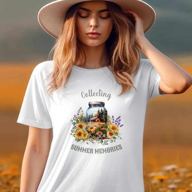 Sommersonnenblumen Lavendel Forest Nature Name T-Shirt (Summer Sunflowers Lavender Forest Nature Name T-Shirt)