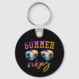 Sommersonnenbrille mit Palmenbaum Funny Beach Schlüsselanhänger