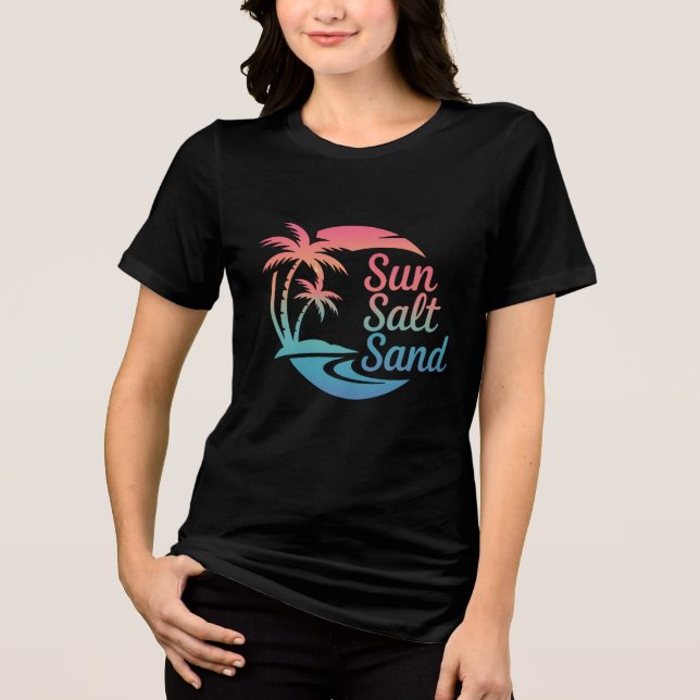 Sommersonnensalz Tri-Blend Shirt (Vorderseite)