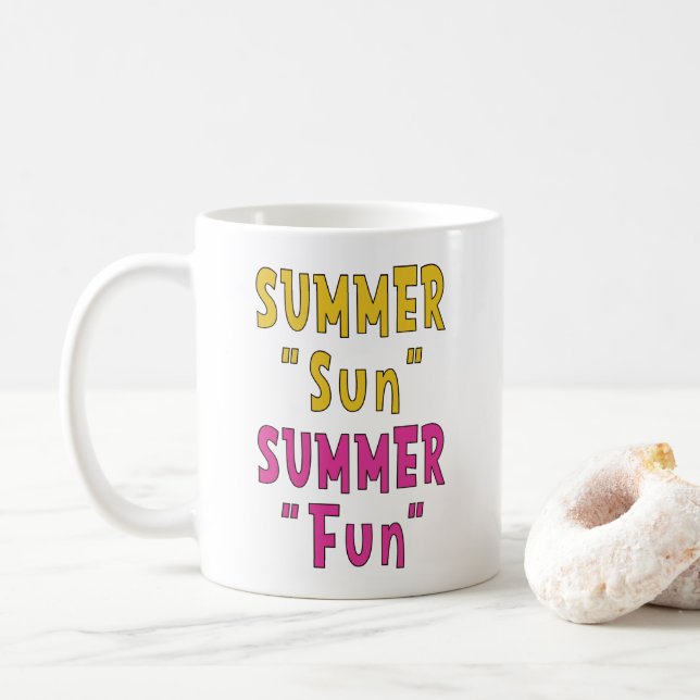 Sommersonnenspass Kaffeetasse (Mit Donut)