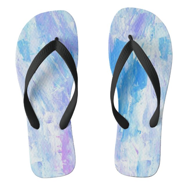 Sommersonnenübergang/blau/rosa/Abstrakt/Flip Flops Flip Flops (Fußbett)