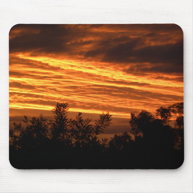 Sommersonnenuntergang in Canberra Mousepad (Vorne)