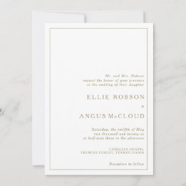 Sommersonntags Wasserfarbenhochzeit Einladung