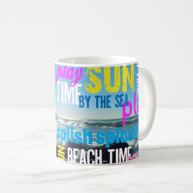 Sommerspaß am Strand Kaffeetasse (VorderseiteRechts)
