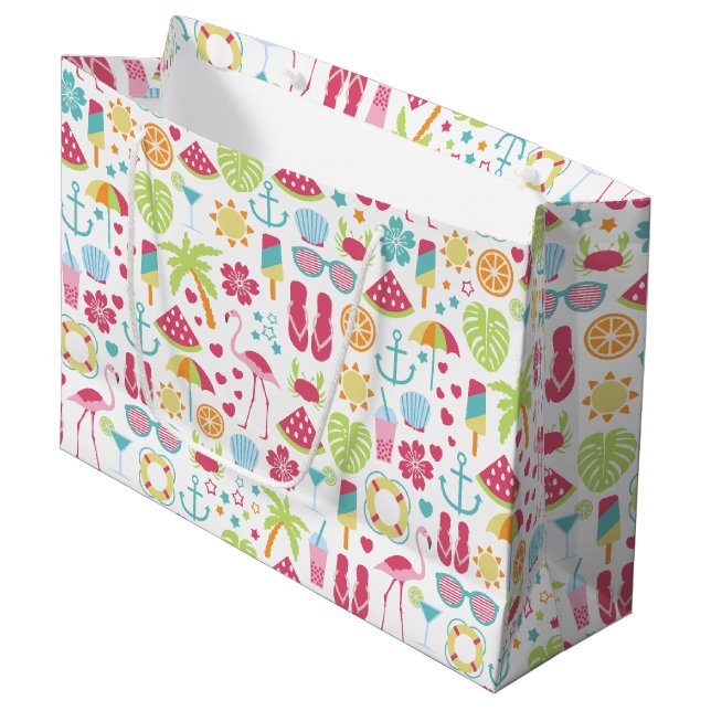Sommerspass Große Geschenktasche Große Geschenktüte (Vorderseite Schrägansicht)