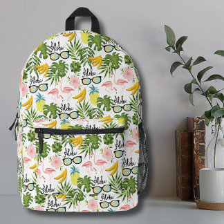 Sommerspass Niedlich tropisches Muster Bedruckter Rucksack