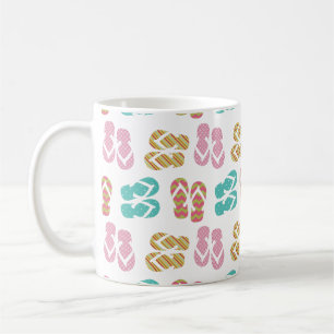 Sommerspass Pastel drehte Flohsandal Slipper Muste Kaffeetasse
