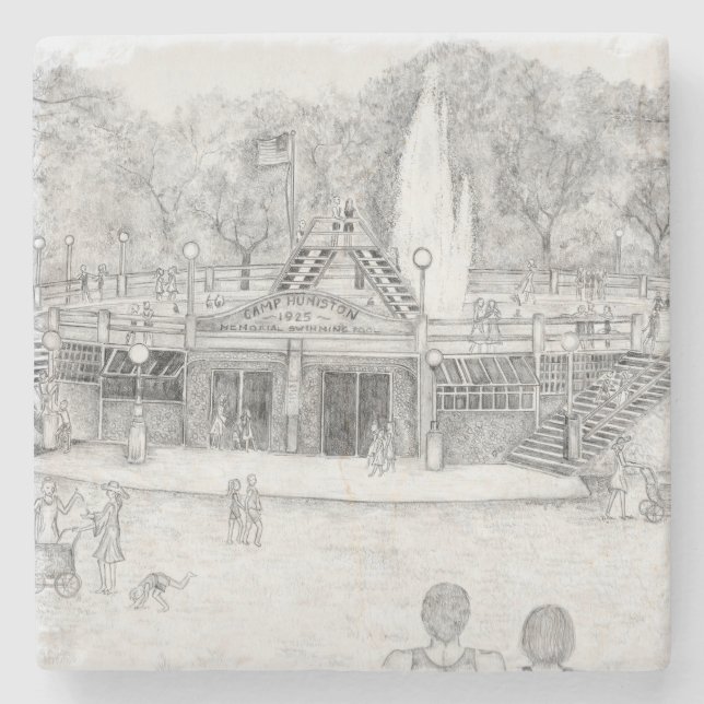 Sommerspass Steinuntersetzer (Vorderseite)