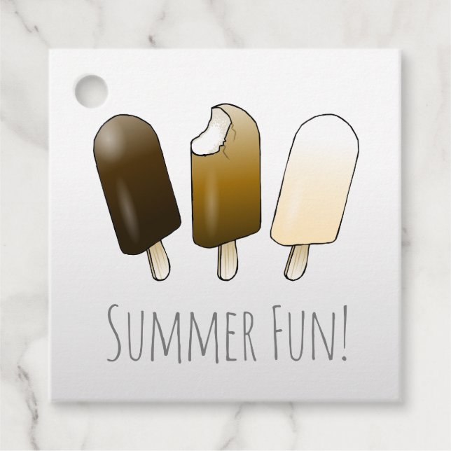 Sommerspass zum Geburtstag Geschenkanhänger (Vorderseite)