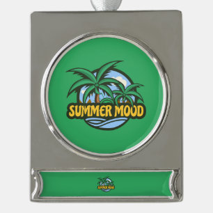 Sommerstimmung Banner-Ornament Silber