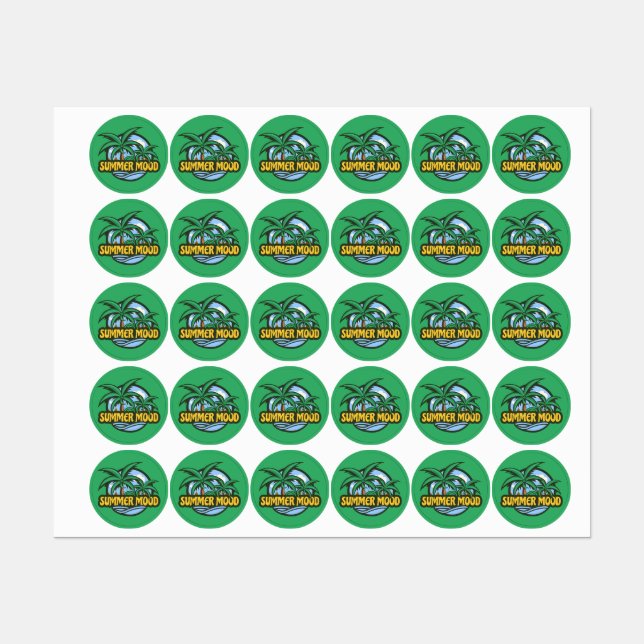 Sommerstimmung Etiketten (Blatt)