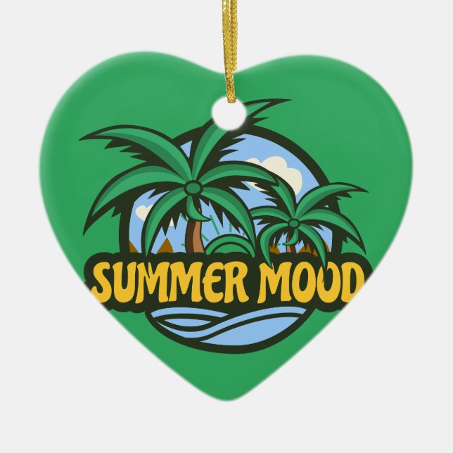 Sommerstimmung Keramik Ornament (Vorne)