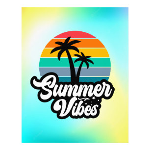 Sommerstimmung mit Palmen-Design Fotodruck