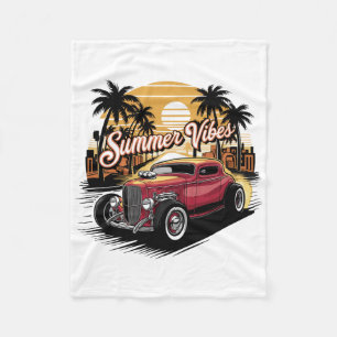 Sommerstimmung Oldtimer Fleecedecke