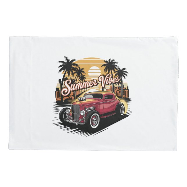 Sommerstimmung Oldtimer Kissenbezug (Rückseite)
