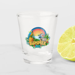 Sommerstimmung Strandparty Schnapsglas